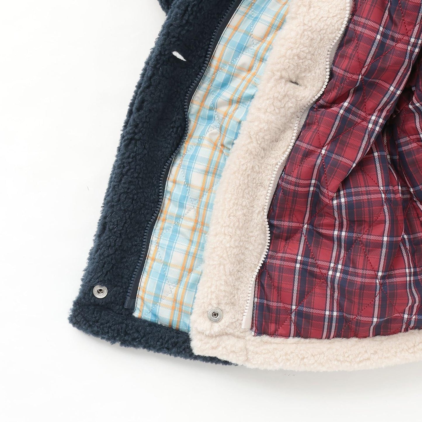 帶熊耳朵仿羊羔絨夾克