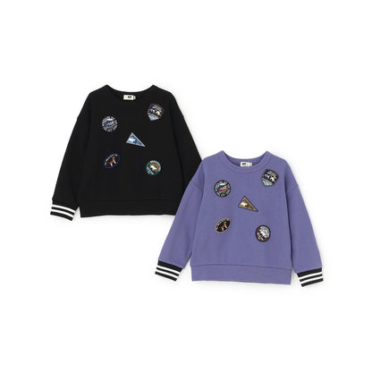 徽章裝飾加絨衛衣【吸溼發熱】