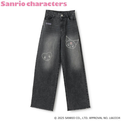 【三麗鷗角色】牛仔寬腿褲