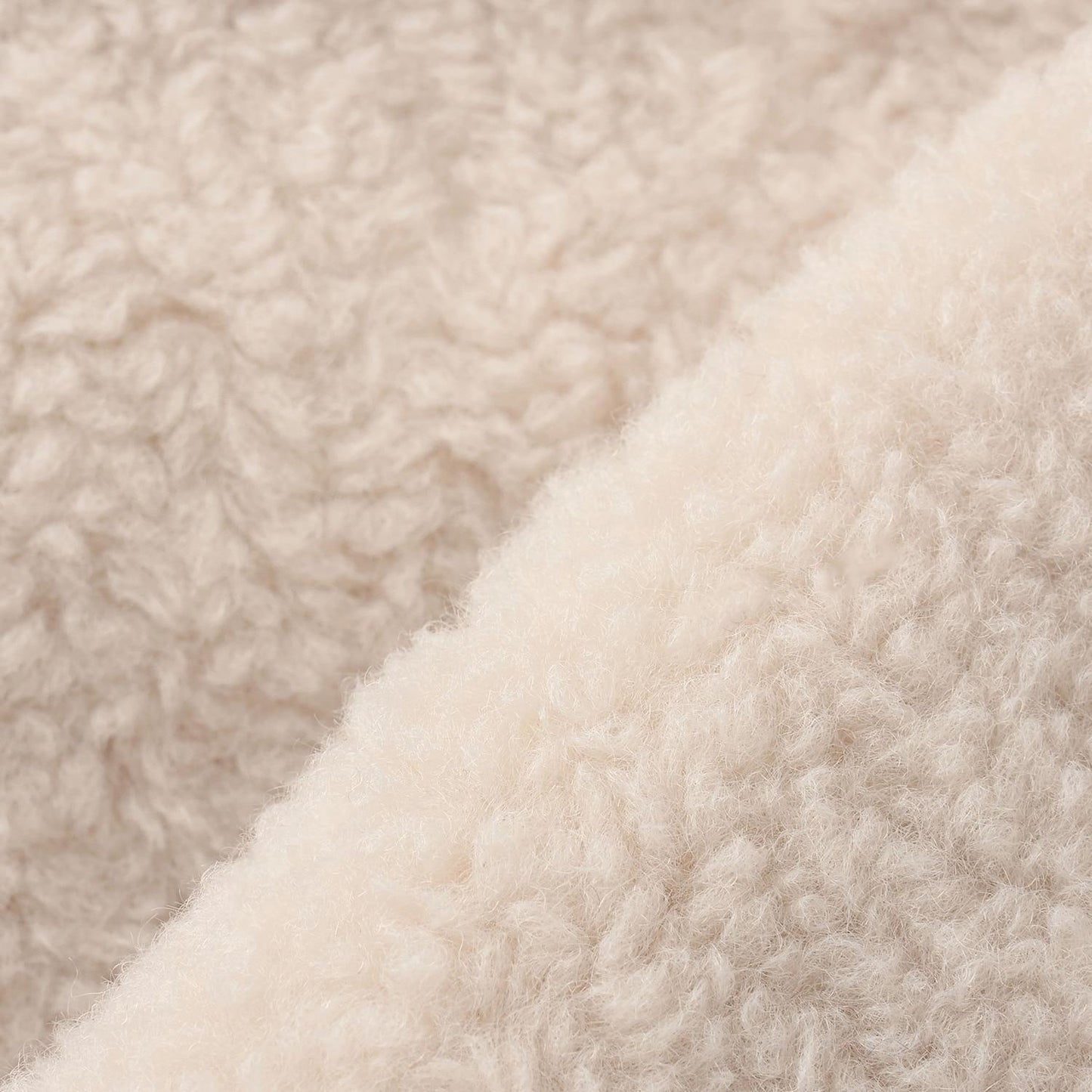 帶熊耳朵仿羊羔絨夾克