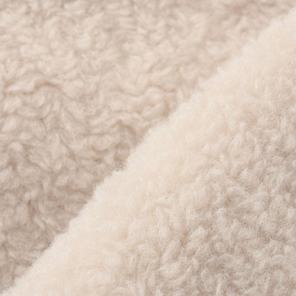 帶熊耳朵仿羊羔絨夾克