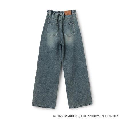 【三麗鷗角色】牛仔寬腿褲