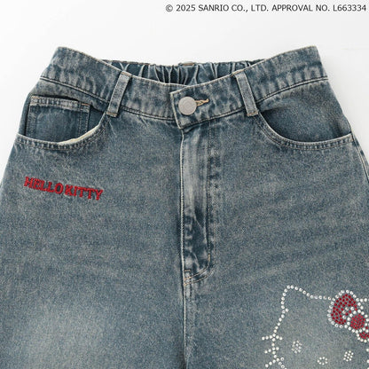 【三麗鷗角色】牛仔寬腿褲