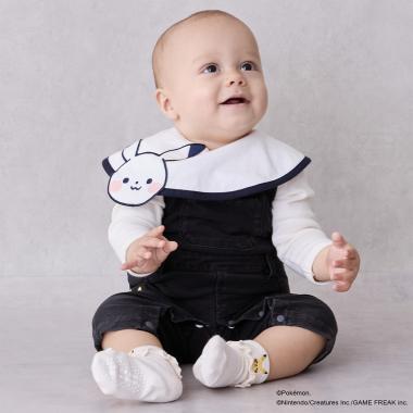 【モンポケ】圖案揹帶褲