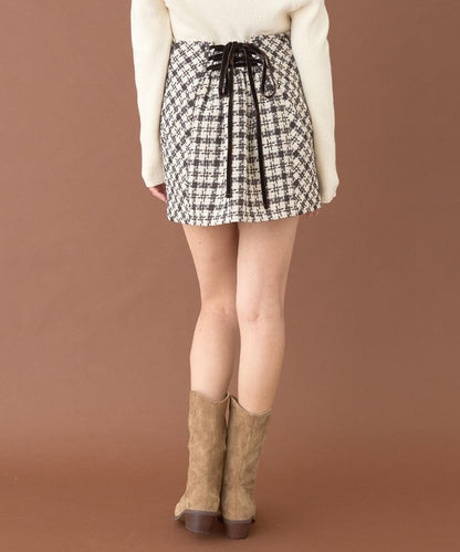 繫帶蕾絲裙【韓國時尚】