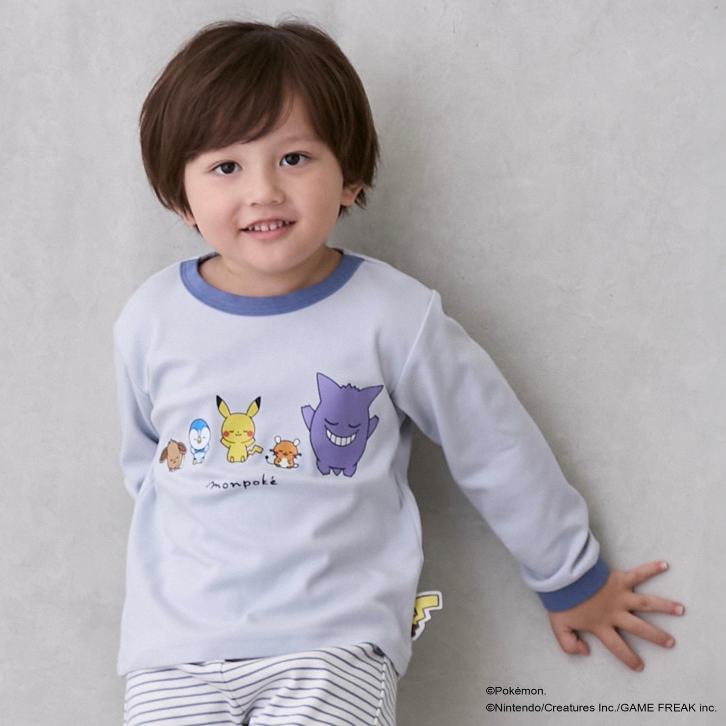 【モンポケ】柔滑睡衣