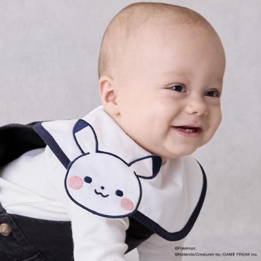 【モンポケ】圖案嬰兒圍兜