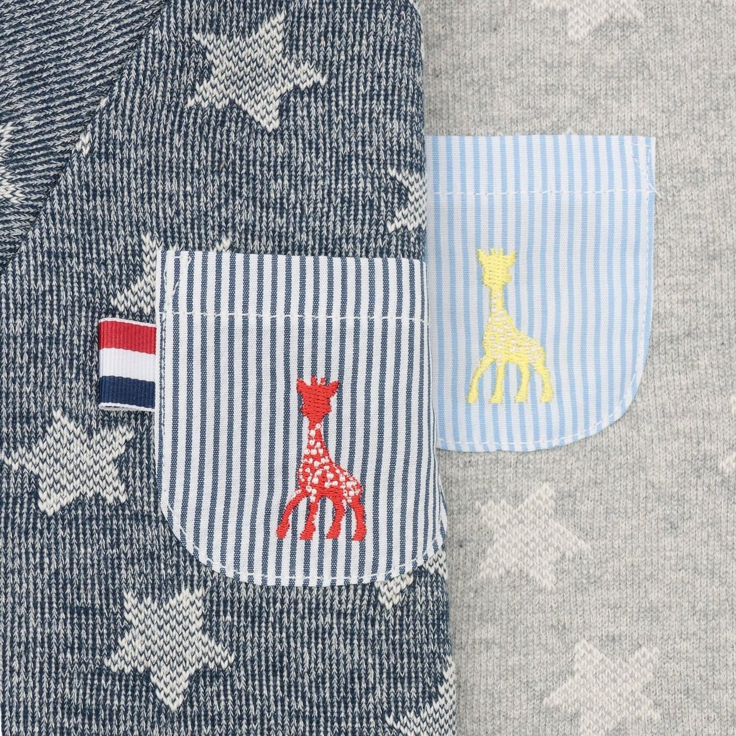 星星圖案提花疊穿衛衣