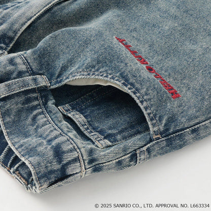 【三麗鷗角色】牛仔寬腿褲