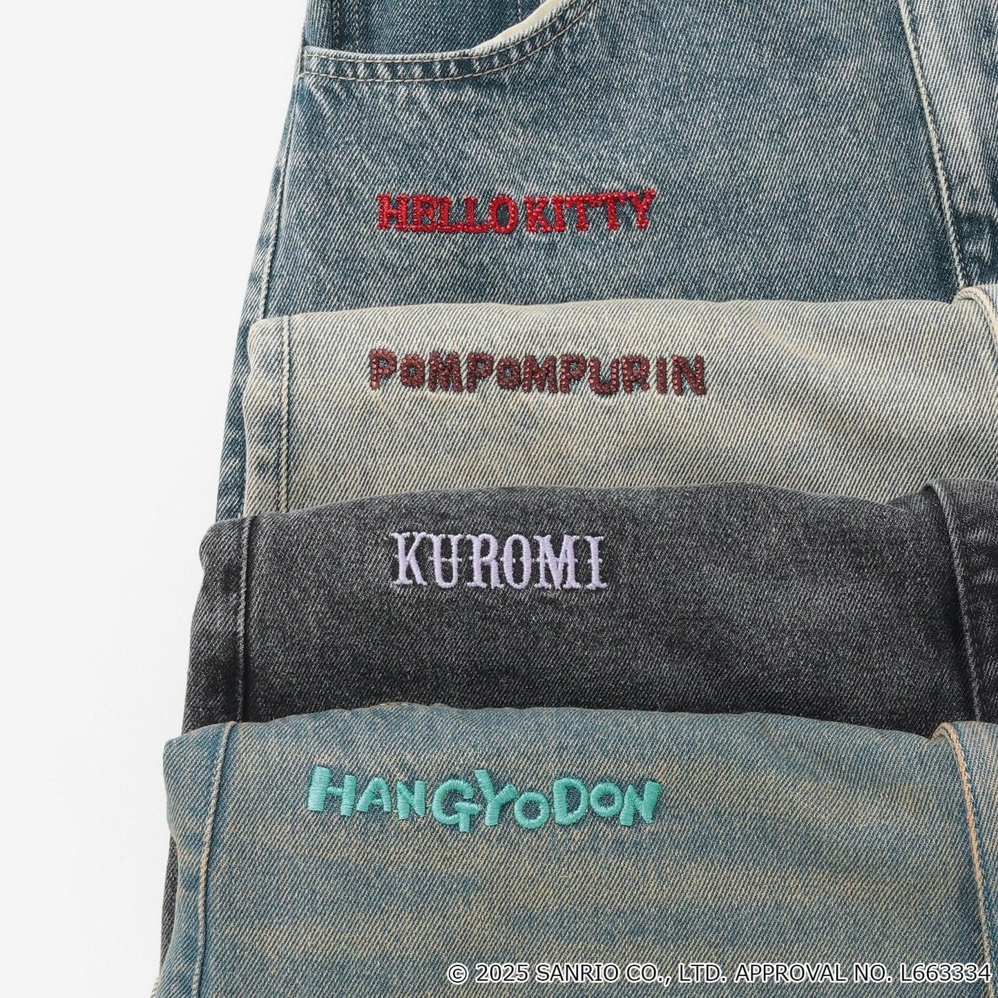 【三麗鷗角色】牛仔寬腿褲