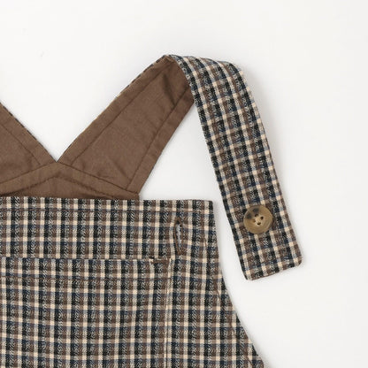 【モンポケ】圖案揹帶褲