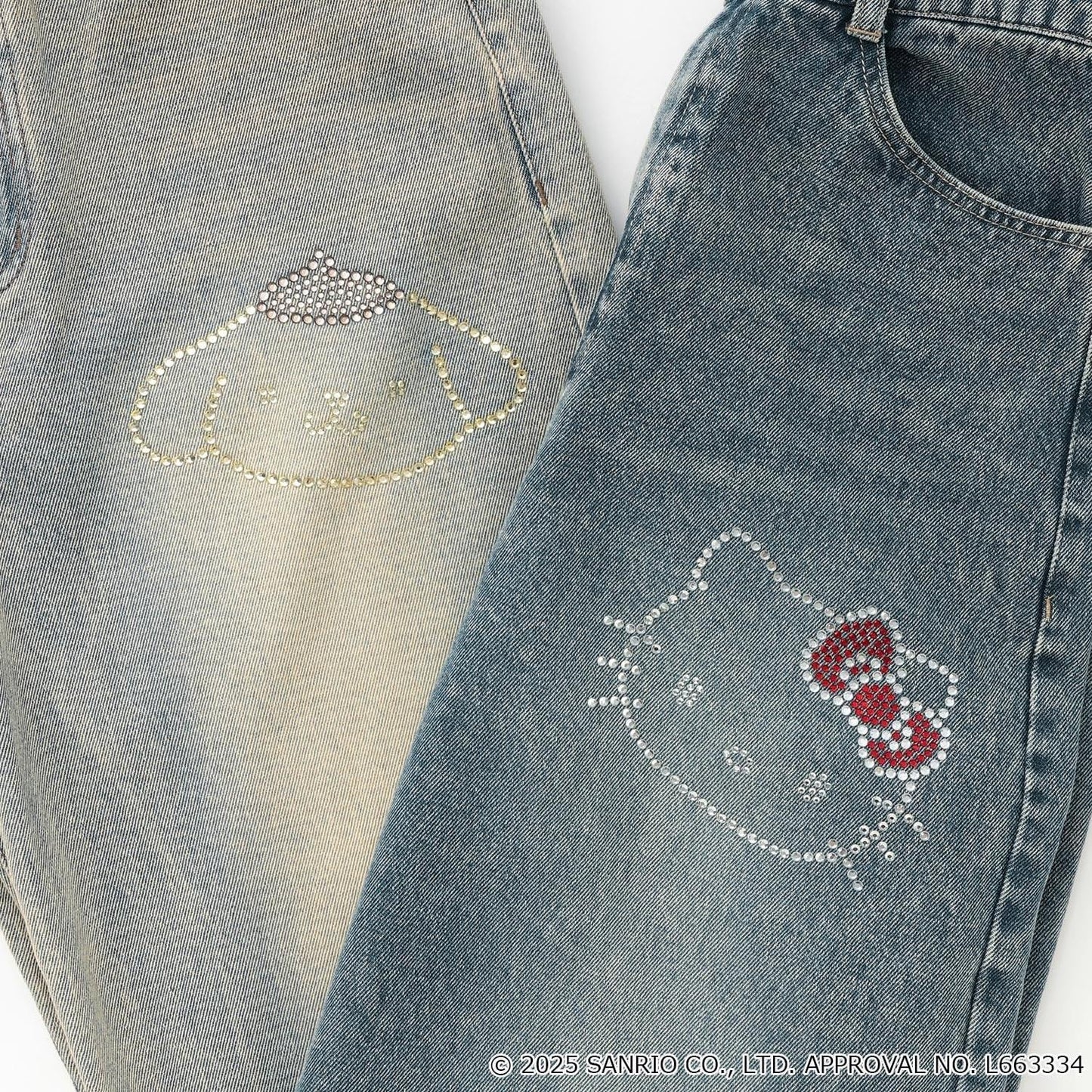 【三麗鷗角色】牛仔寬腿褲