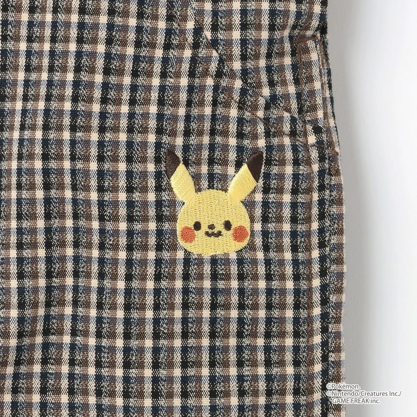 【モンポケ】圖案揹帶褲