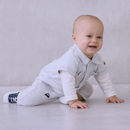 全刺繡帶領連體衣