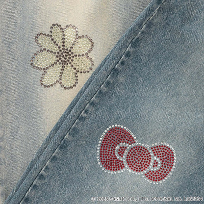 【三麗鷗角色】牛仔寬腿褲