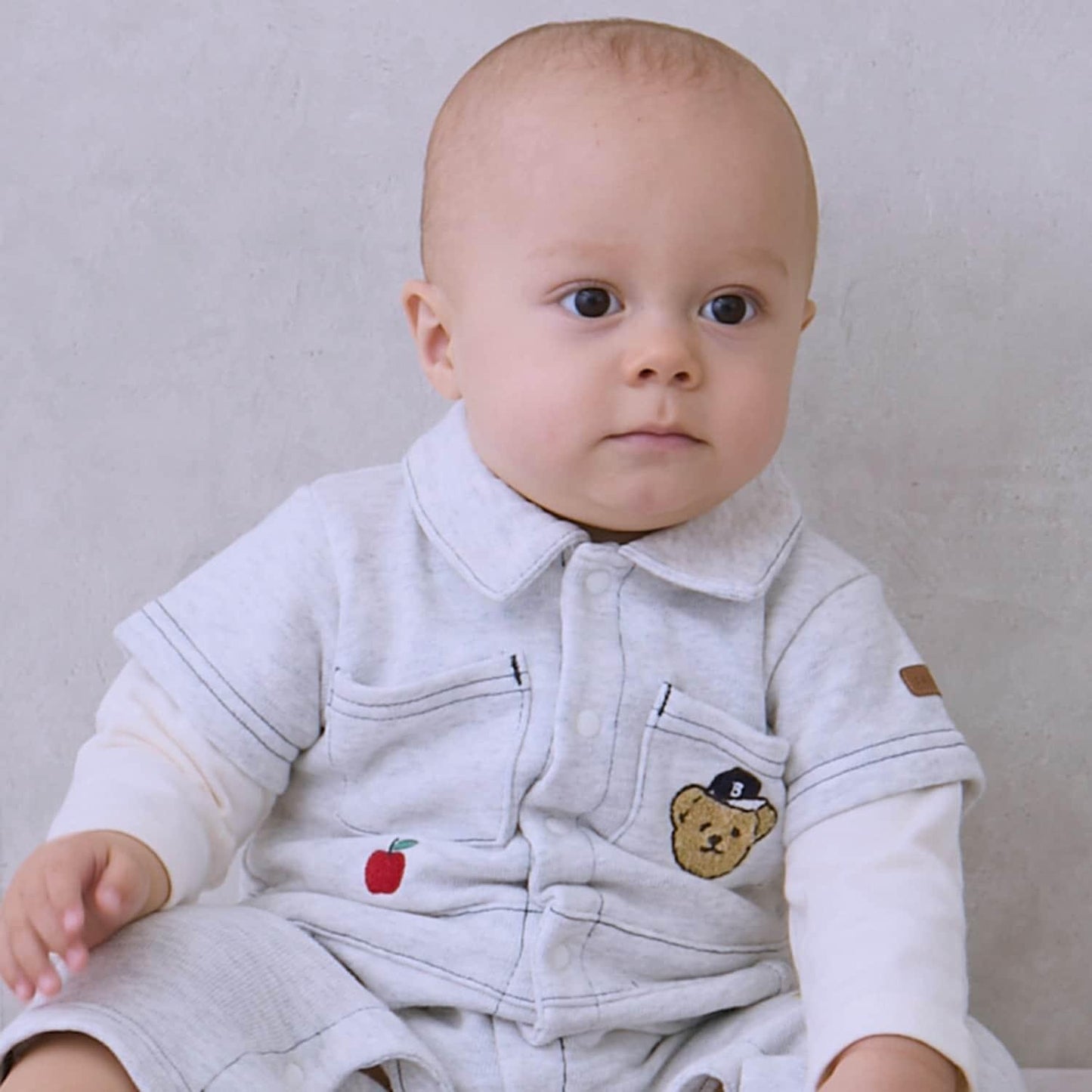 全刺繡帶領連體衣