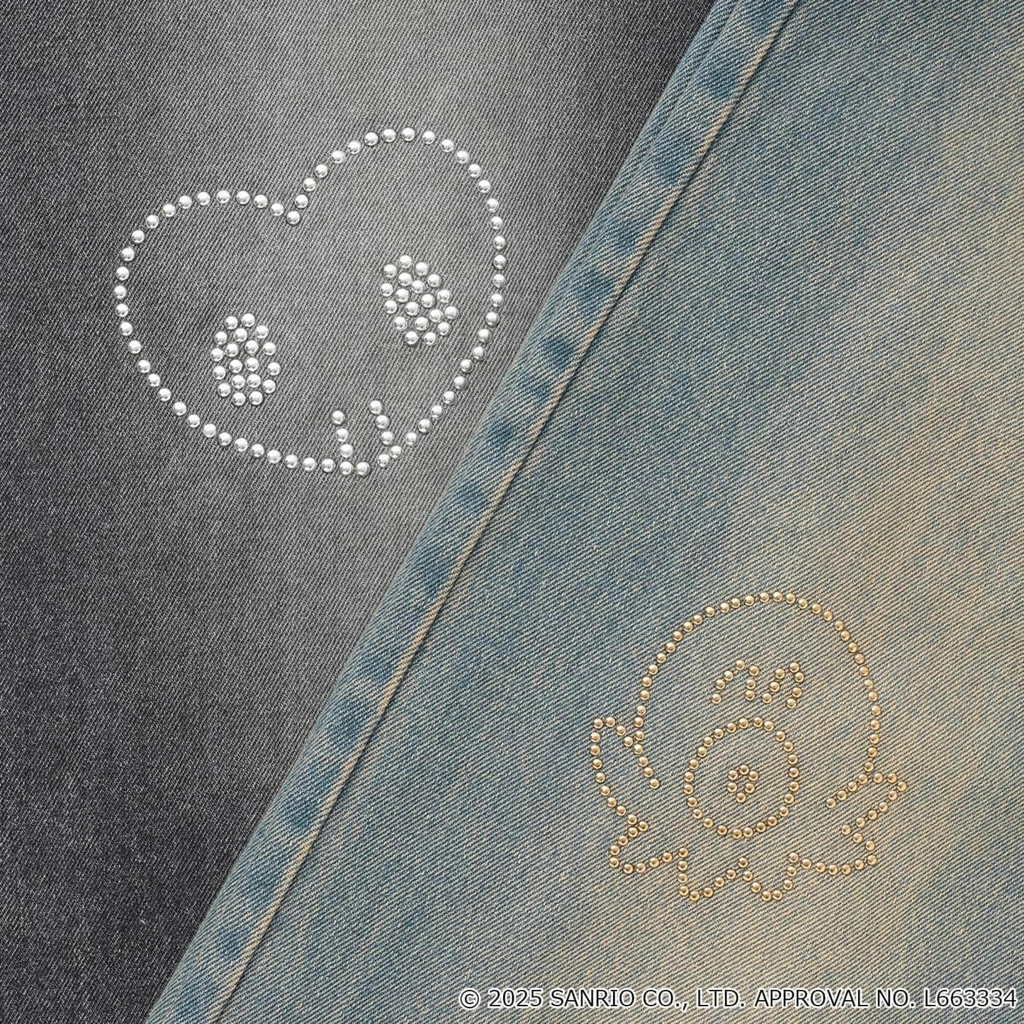 【三麗鷗角色】牛仔寬腿褲