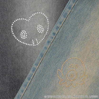 【三麗鷗角色】牛仔寬腿褲