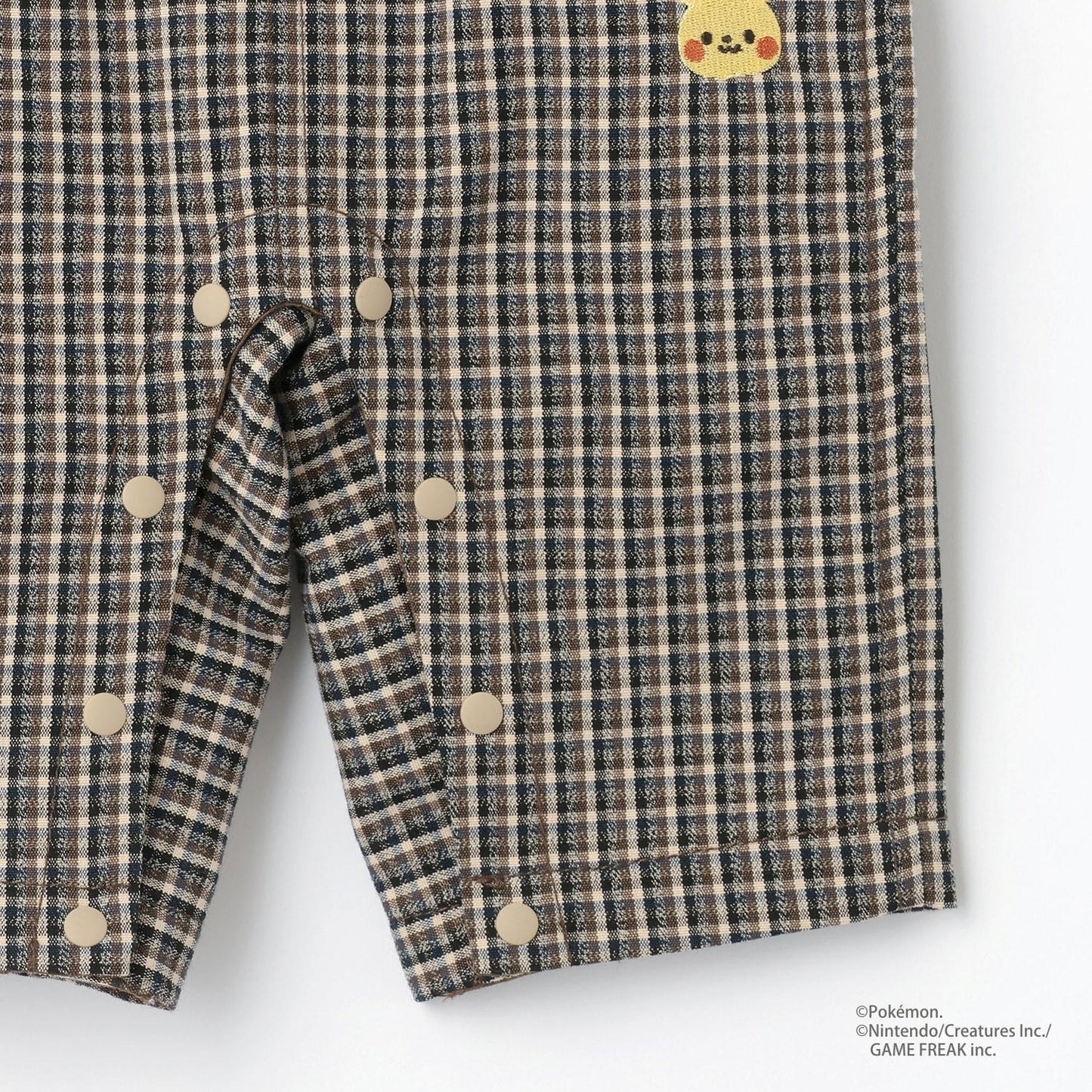 【モンポケ】圖案揹帶褲