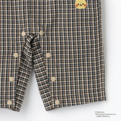 【モンポケ】圖案揹帶褲