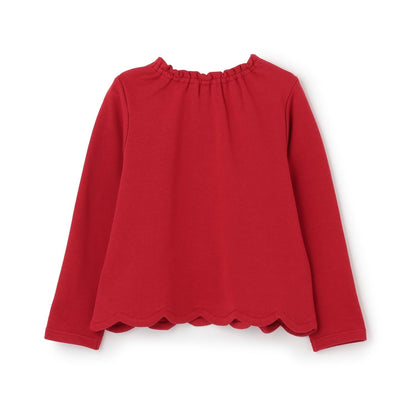 胡桃夾子刺繡拼接波浪下襬衛衣