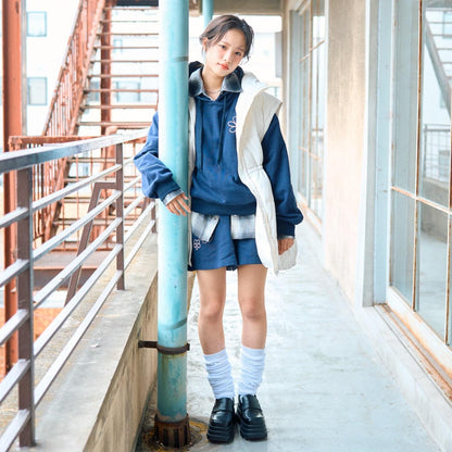 可拆卸袖長款夾克