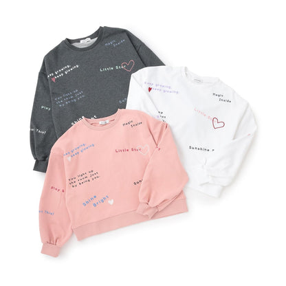 【棉100%】再生棉飛針刺繡衛衣