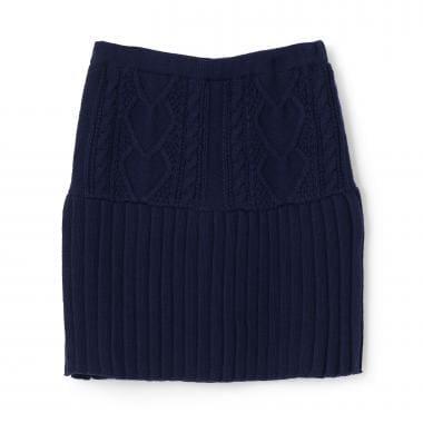 麻花編織針織半身裙【可水洗】