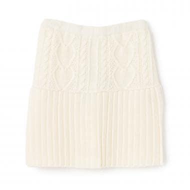 麻花編織針織半身裙【可水洗】