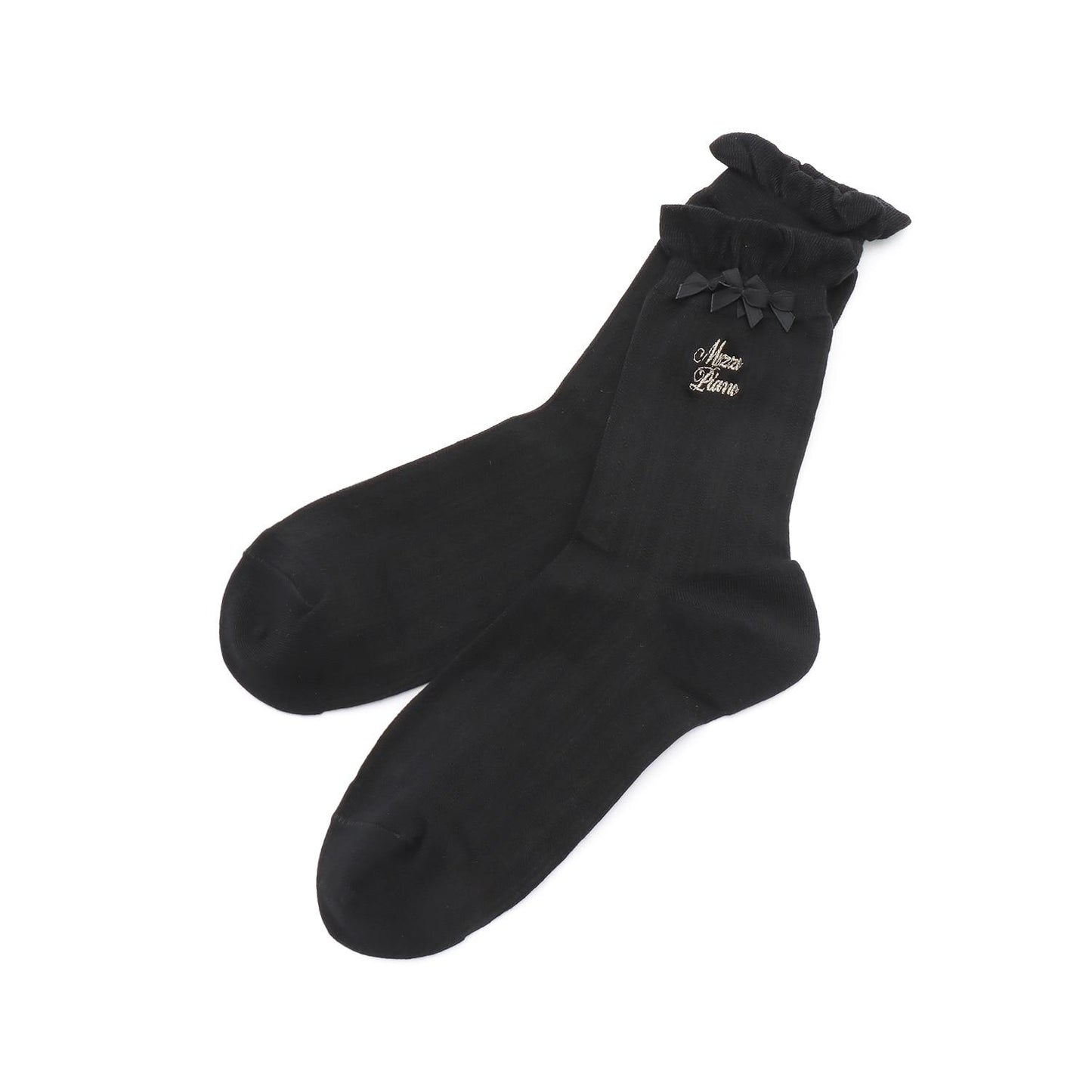 荷葉邊蝴蝶結襪