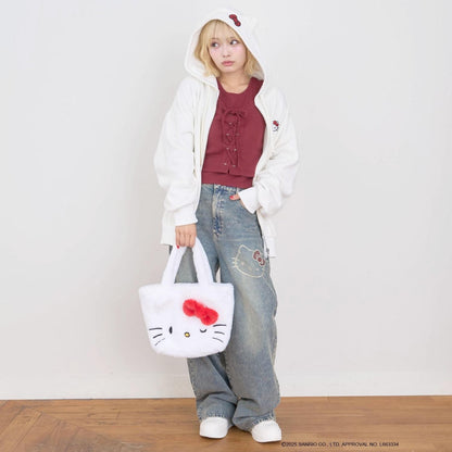 【三麗鷗角色】牛仔寬腿褲