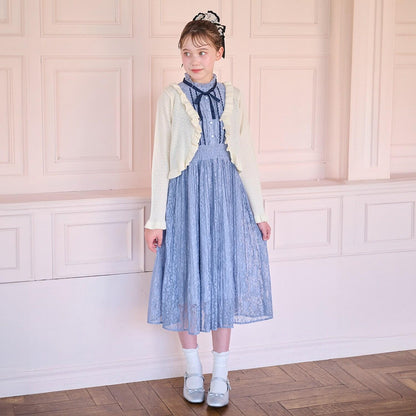 荷葉邊蝴蝶結襪