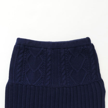 麻花編織針織半身裙【可水洗】
