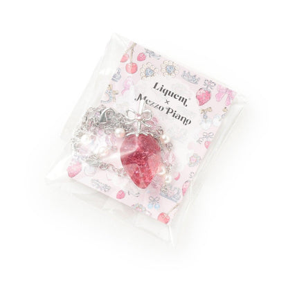 草莓蝴蝶結項鍊