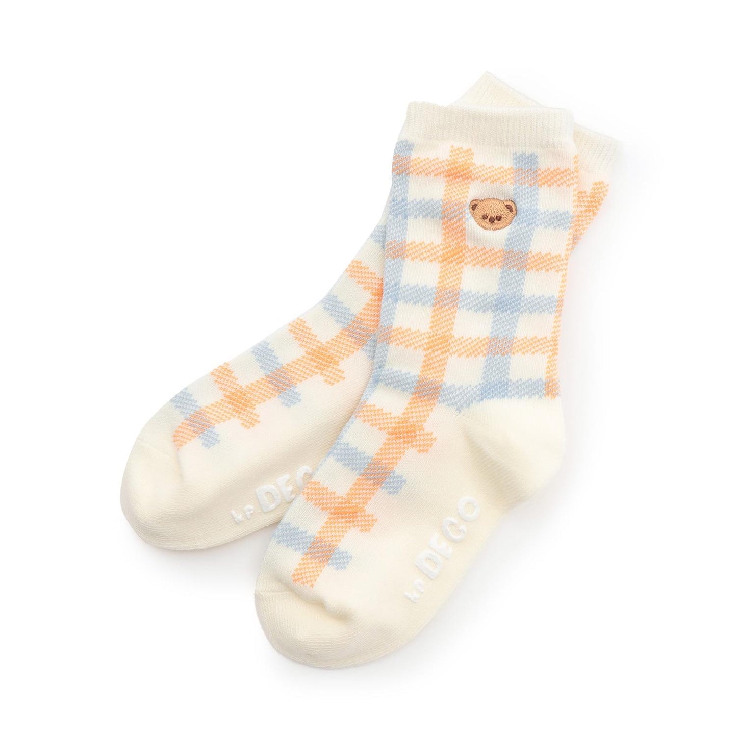 格子襪（小熊）