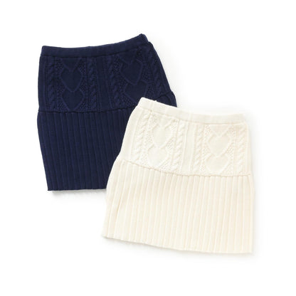 麻花編織針織半身裙【可水洗】