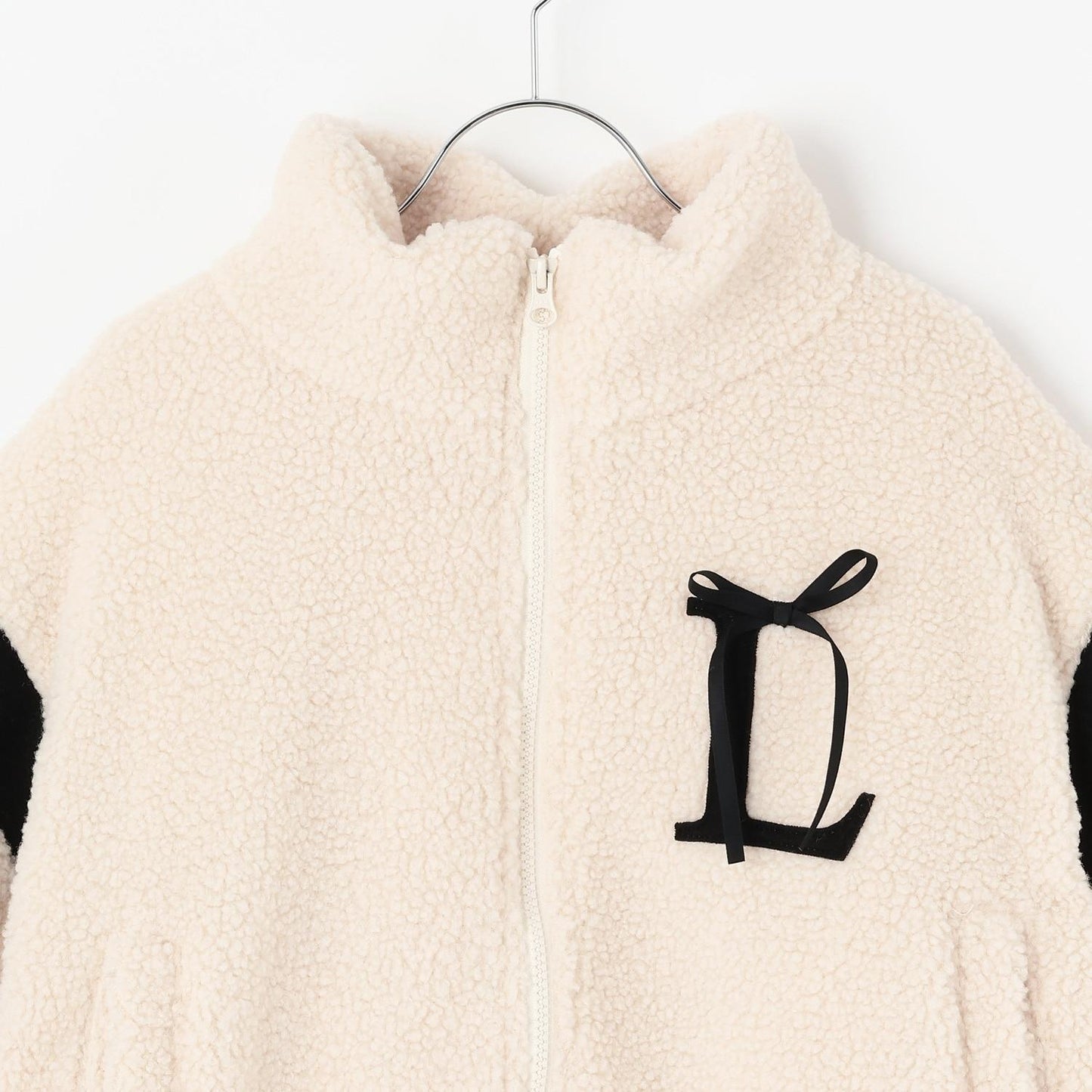 【trois lapins】羊羔絨內襯絎縫夾克