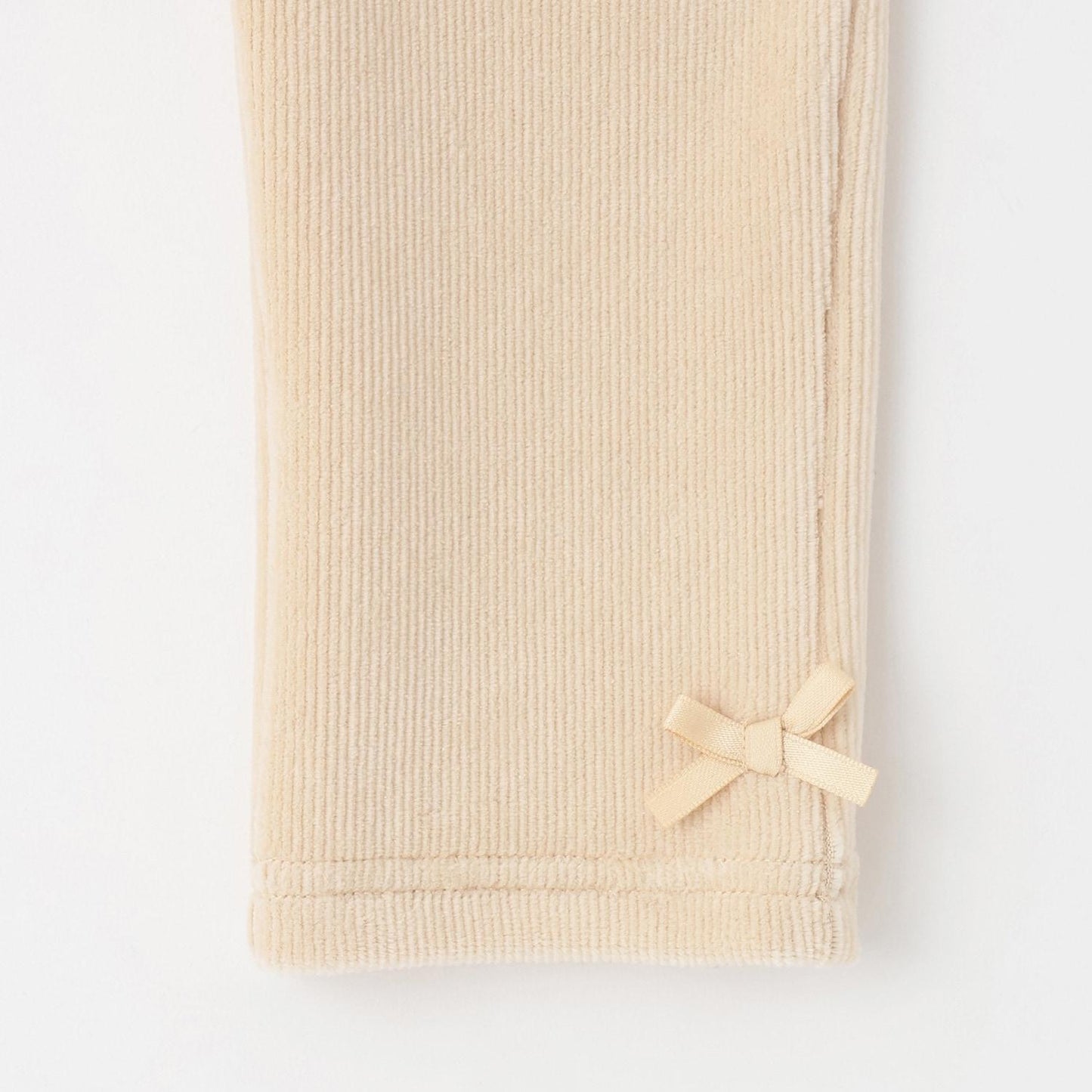 mimi醬刺繡針織燈芯絨長褲