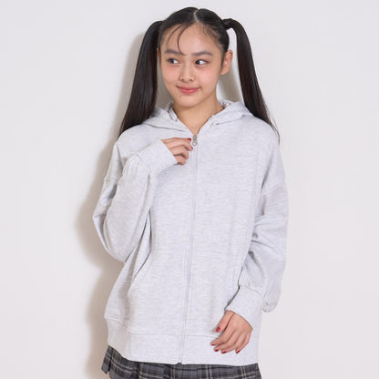 【加絨內裡】純棉拉鍊連帽衛衣
