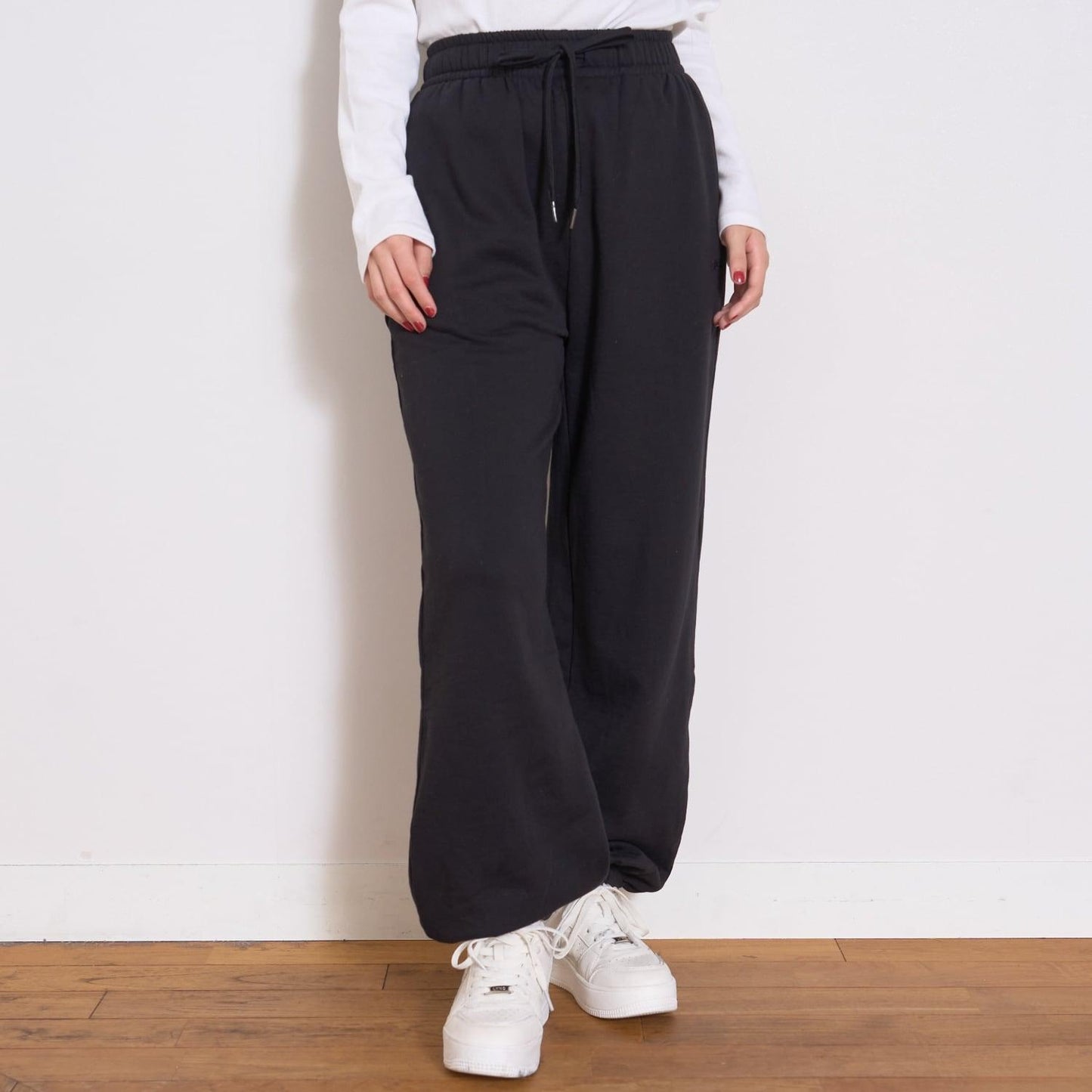 【加絨內裡】純棉100%衛褲束腳褲