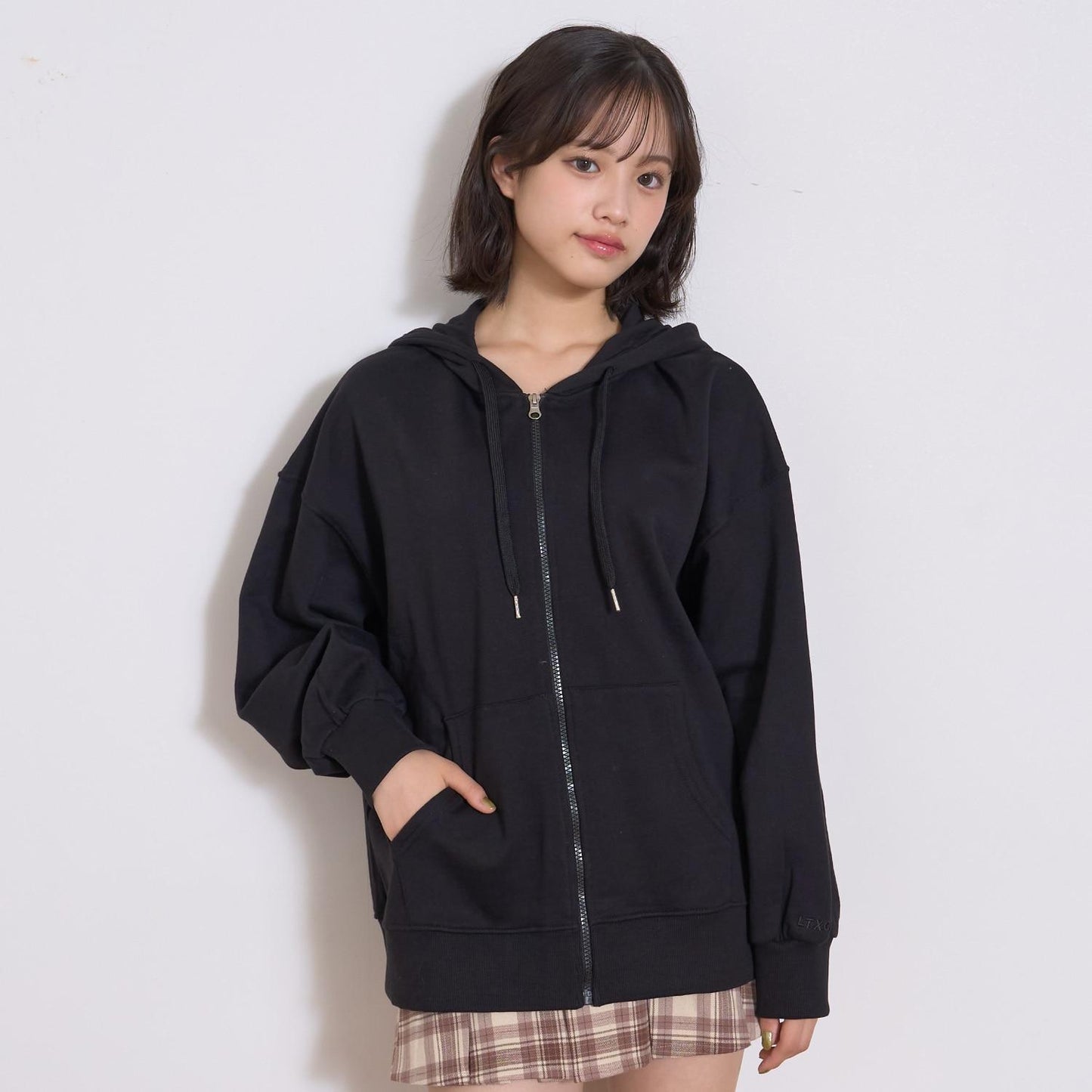 【加絨內裡】純棉拉鍊連帽衛衣