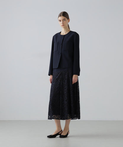 彈力喬其紗西裝外套