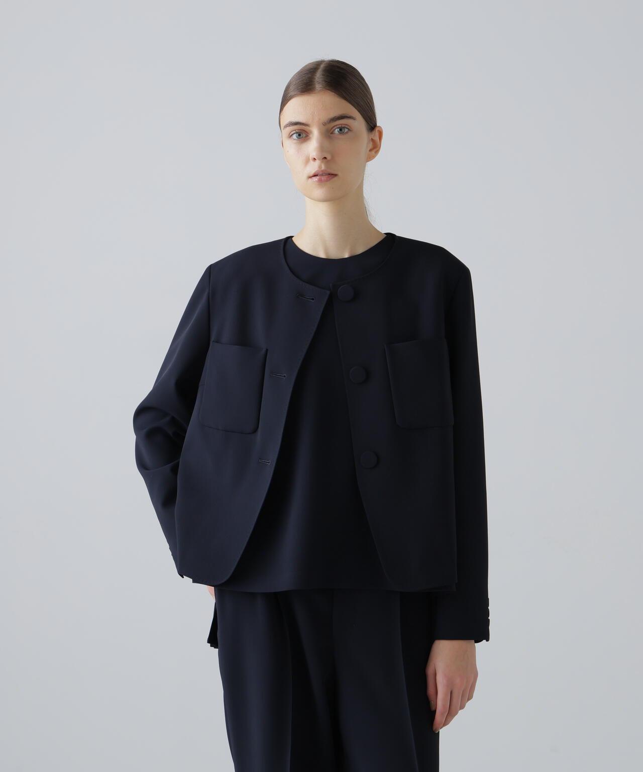 彈力喬其紗西裝外套