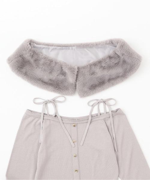 2WAY一字肩針織套頭衫【韓國時尚】