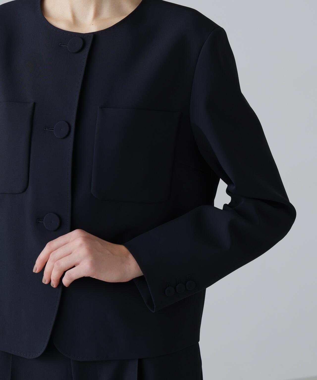 彈力喬其紗西裝外套