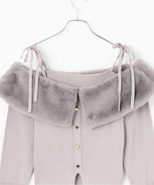 2WAY一字肩針織套頭衫【韓國時尚】