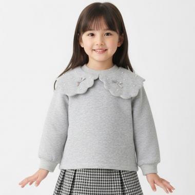 加絨波浪領衛衣