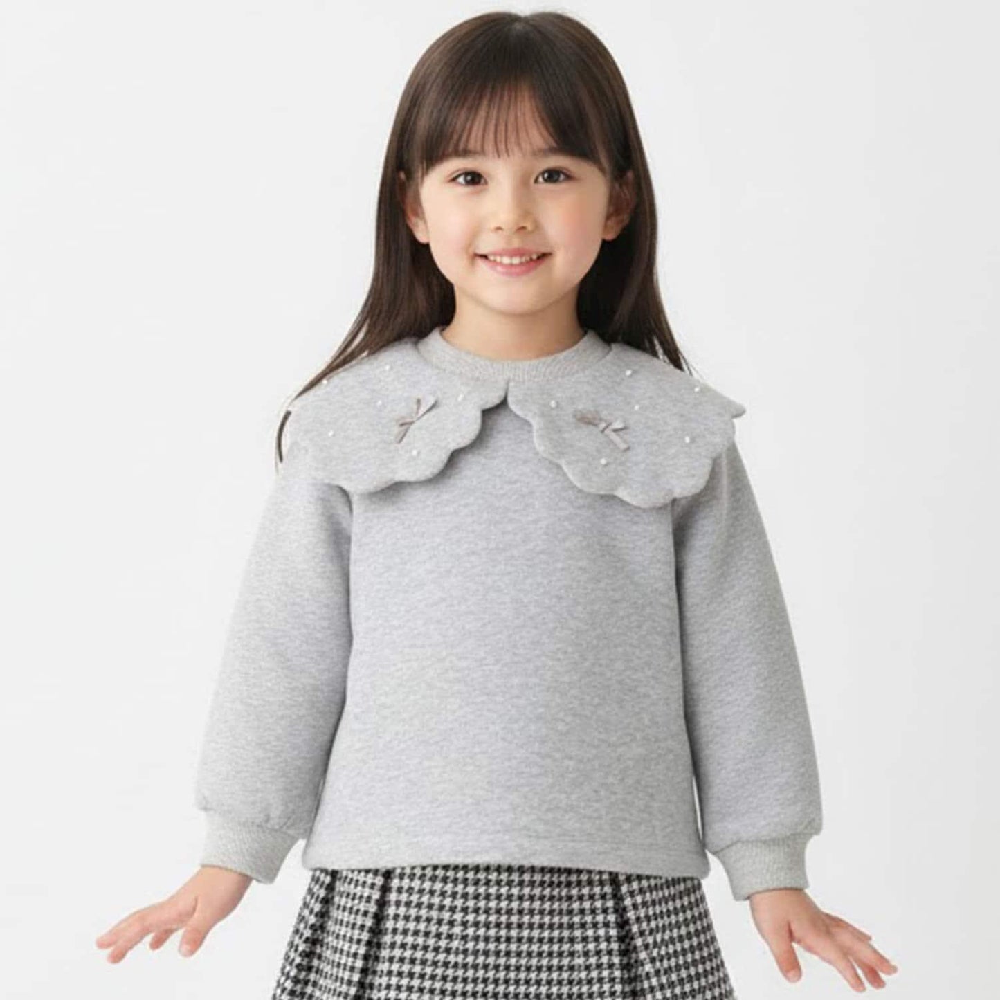 加絨波浪領衛衣