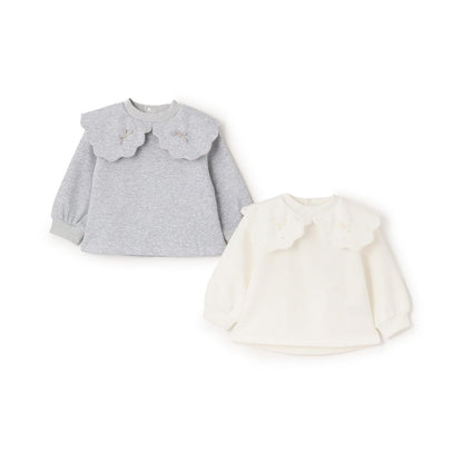 加絨波浪領衛衣