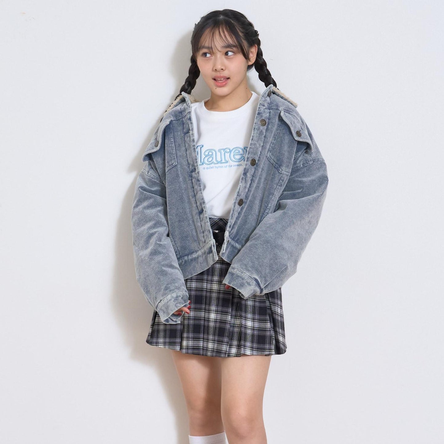 內襯絎縫燈芯絨夾克